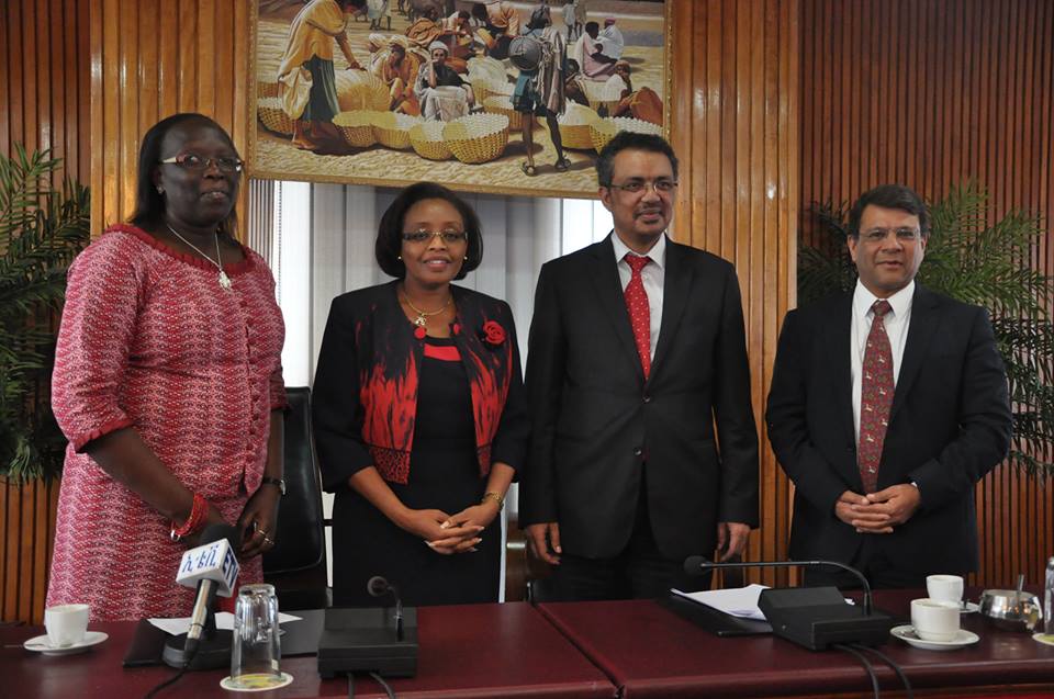 The Kenyan Delegation with Minister of Foreign Affairs Dr.Tedros Adhanom