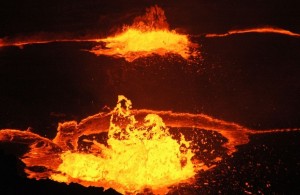Magma blob at Ertale, Ethiopia