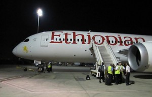 Ethiopian Airlines at Ben Gurion Airport