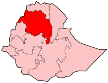 Map of Amhara Region conflict zones