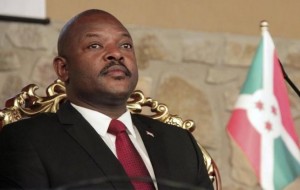 Burundi's President Pierre Nkurunziza attends the opening of a coffee conference in the capital Bujumbura