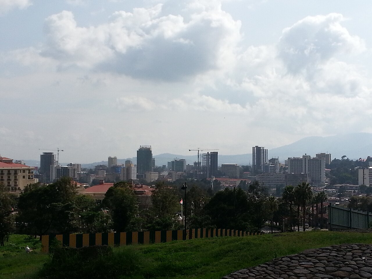 Daytime skyline of Addis Ababa