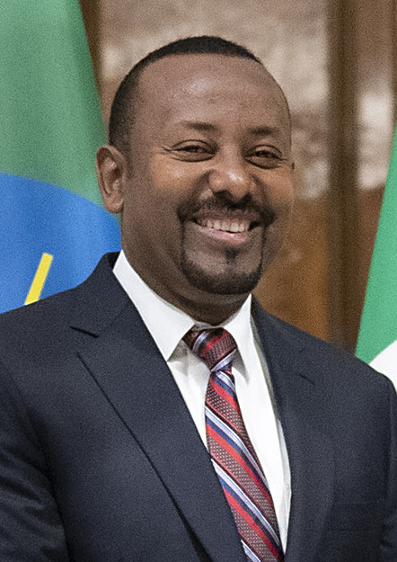 Abiy Ahmed at the Quirinale Palace in Rome in 2023