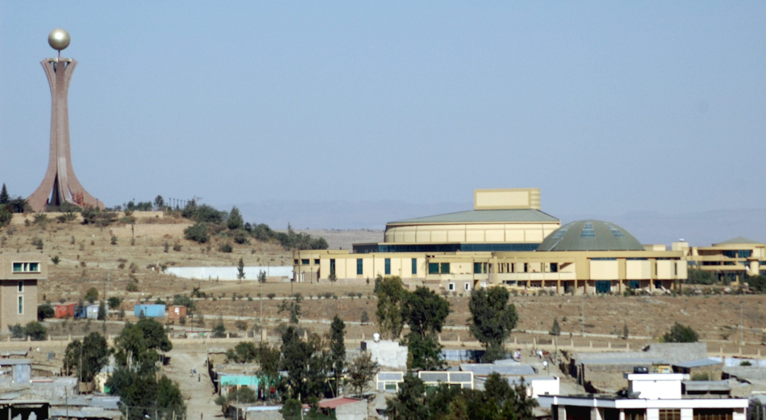 Monument in Mekelle commemorating the war against the Derg